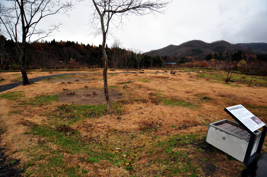垣ノ島遺跡の竪穴建物跡
